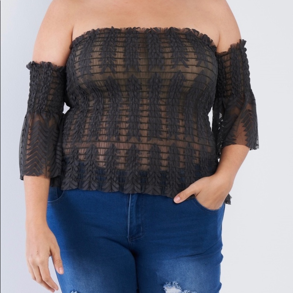 Olive Off The Shoulder Plus Size